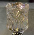 glass pillar with metal base