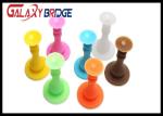 Unmounted Silence Glass Door Stopper , 3M Back Adhesive Colorful Glass Door