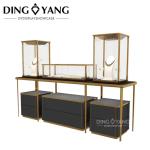 Modern Fashion Style Glass Luxury Upscale Jewellery Shop Showcase With Low Power