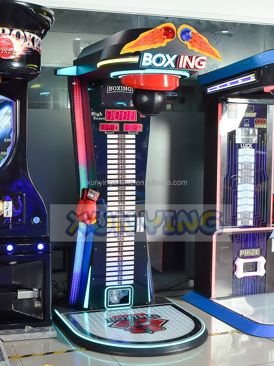 230KG Meter Boxing Punch Machine Arcade Electronic Tickets Redemption