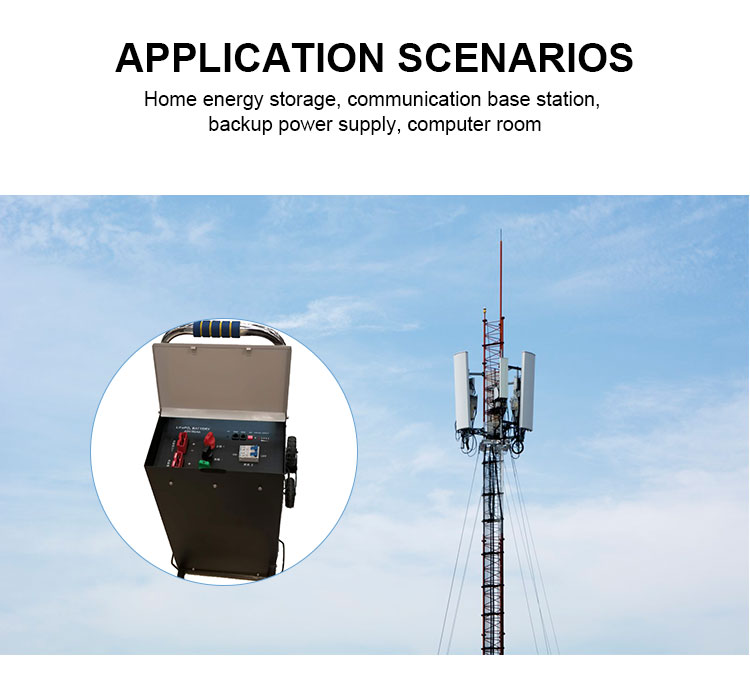 Wall mounted 48V 50Ah LifePO4 Battery For Solar Energy Storage Tie Rod Type
