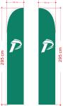 Printed Double Sided 80x420cm Teardrop Banner Flags