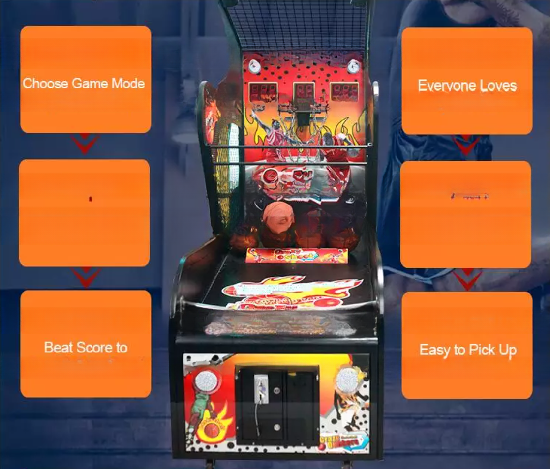 Dreamland Amusement Center Electronic Basketball Machine Coin Operated Street Basketball Arcade Game Machine