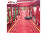 Hydraulic Auto Carrier Trailer , Steel Gooseneck Car Carrier Semi Trailer