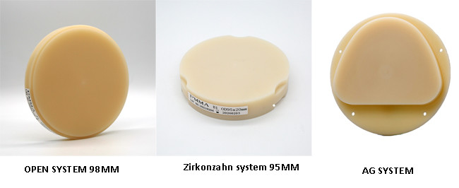 Moon Multilayer Flexible Resin Dental Puck PMMA Block for Dental Labratory 10/12/14/16/18/20/22/24/30