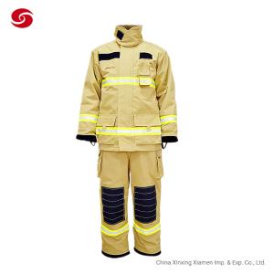 China Thailand Fire Fighting Suit/Firefighter Protective Clothing/En Standard Firefighter Fire Resistant Suit Flame and Heat Resistant Fireman Suit wholesale