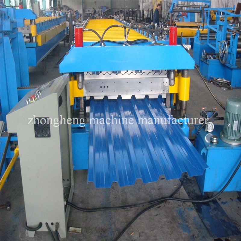 Galvanized Steel Zinc Roof Sheet Roll Forming Making Machine With CE Approved