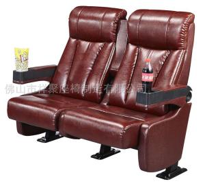 China Luxury Leather Home Theater Chair / Movie Theater Seats With 2.0mm Steel Leg wholesale