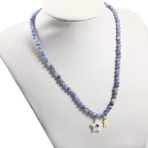 China Star Pendant Gemstone Beaded Necklaces Pearl For Engagement Wedding wholesale
