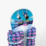 Demountable Metal Cosmetic Display Rack Supermarket Display Rack For Sanitary