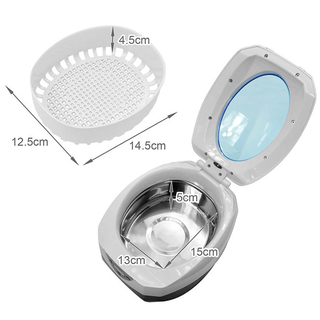 Coin / CD / VCD Small Ultrasonic Cleaner Stable PCB Structure 750Ml