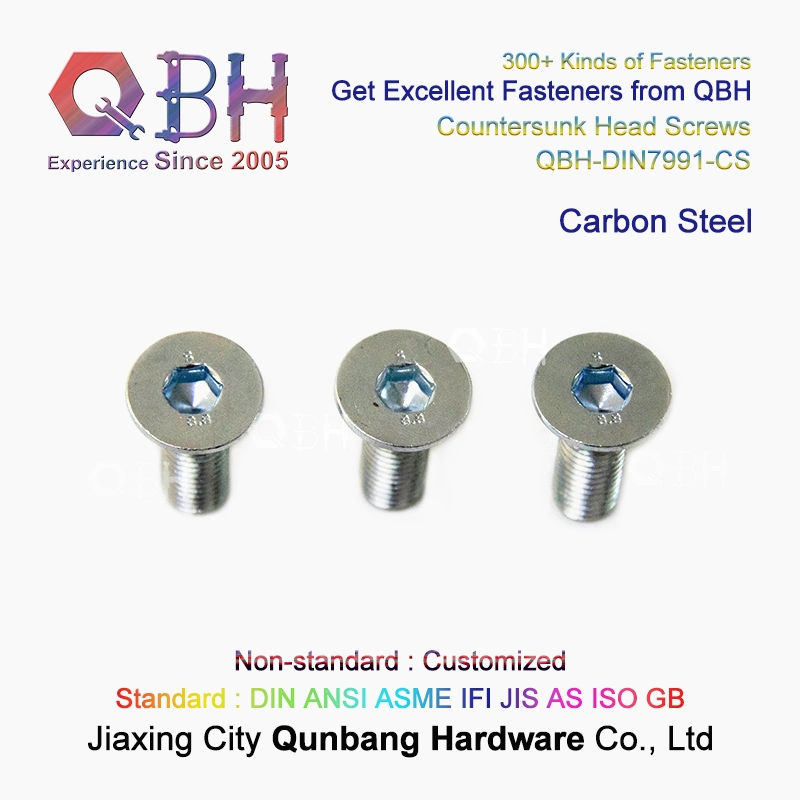 Qbh DIN7991 Ss SUS 304/316 Stainless Steel Cks Countersunk Hex Socket Sink Head Screw