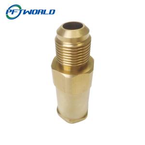China Precision CNC Brass Machining Accessories, Brass Injector, Gold wholesale