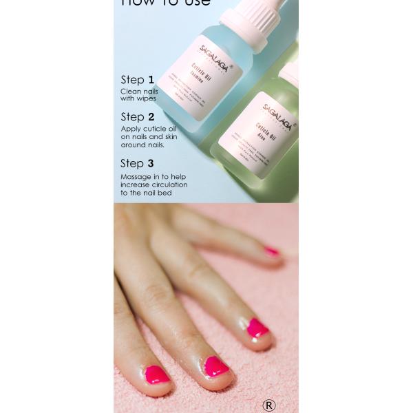 Unique Nails Organic Vitamin E Cuticle Oil with Dropper Bottle Environmental Protection Material