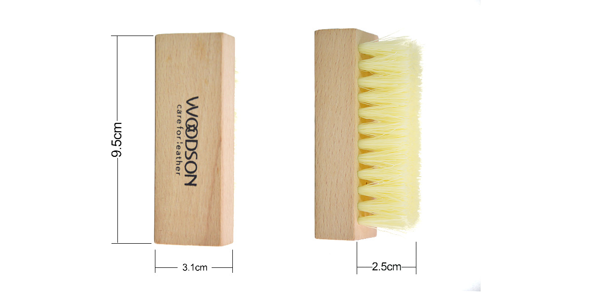 Plastic Hair Trainer Sneaker Cleaning Brush Tool Wooden Handle ODM