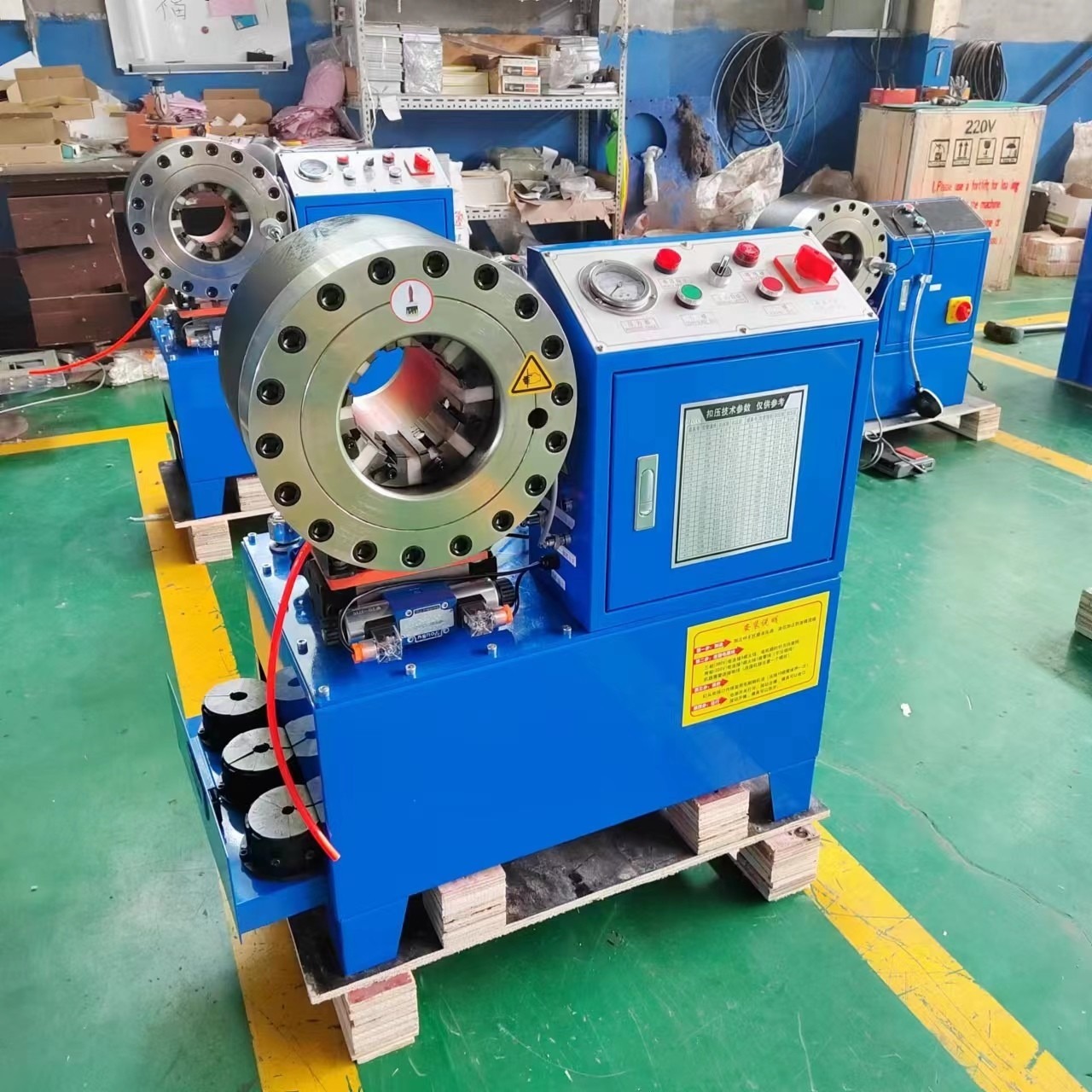 Accurate Crimping DX68 Hose Crimping Machine ±0.01mm 600T Crimping Force 245Kg