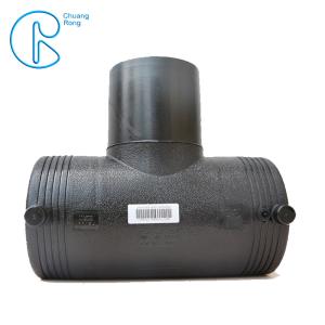 China Injection Molding HDPE Electrofusion Fittings PN16 SDR11 PE100 Reducing Tee For Water Tubing wholesale