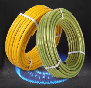 China Corrugated Stainless Steel Flexible Metal with PVC Braid Natural Gas Hose wholesale