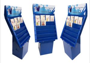 China B Flute Advertising Cardboard Shelf Displays Support ODM Logo wholesale