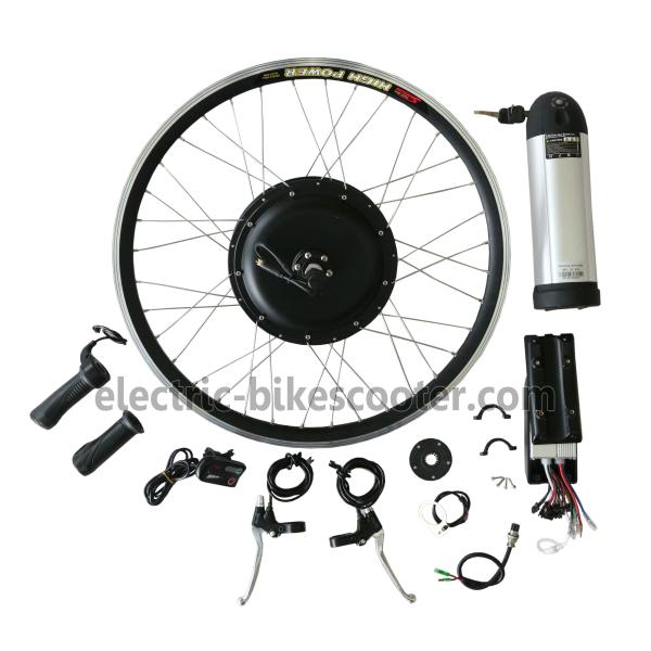 26 Inch Ebike Conversion Kit , Electric Bike Conversion Parts Pedals Assisted 25km/H