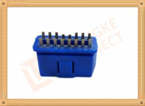 China PVC BLUE OBDII 16 Pin Male OBD Diagnostic Connector CK-SOM002B wholesale