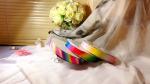 durable Rainbow Grosgrain Ribbon fashion design for Holiday Decoration