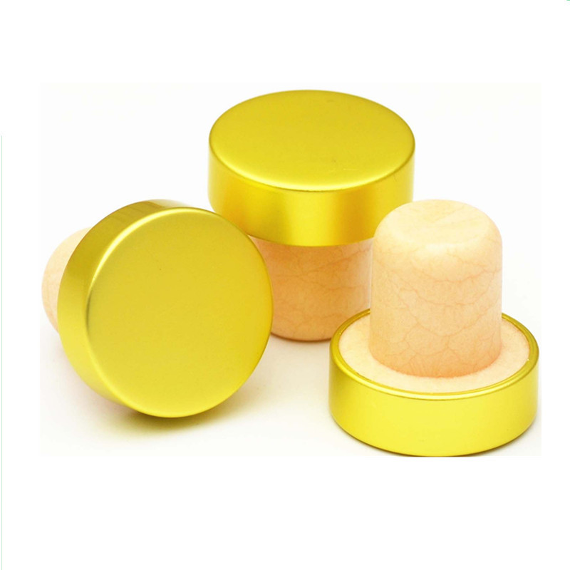 Liquor Custom Synthetic Cork 750ml Glass Bottle with Wooden Cap and Custom Color