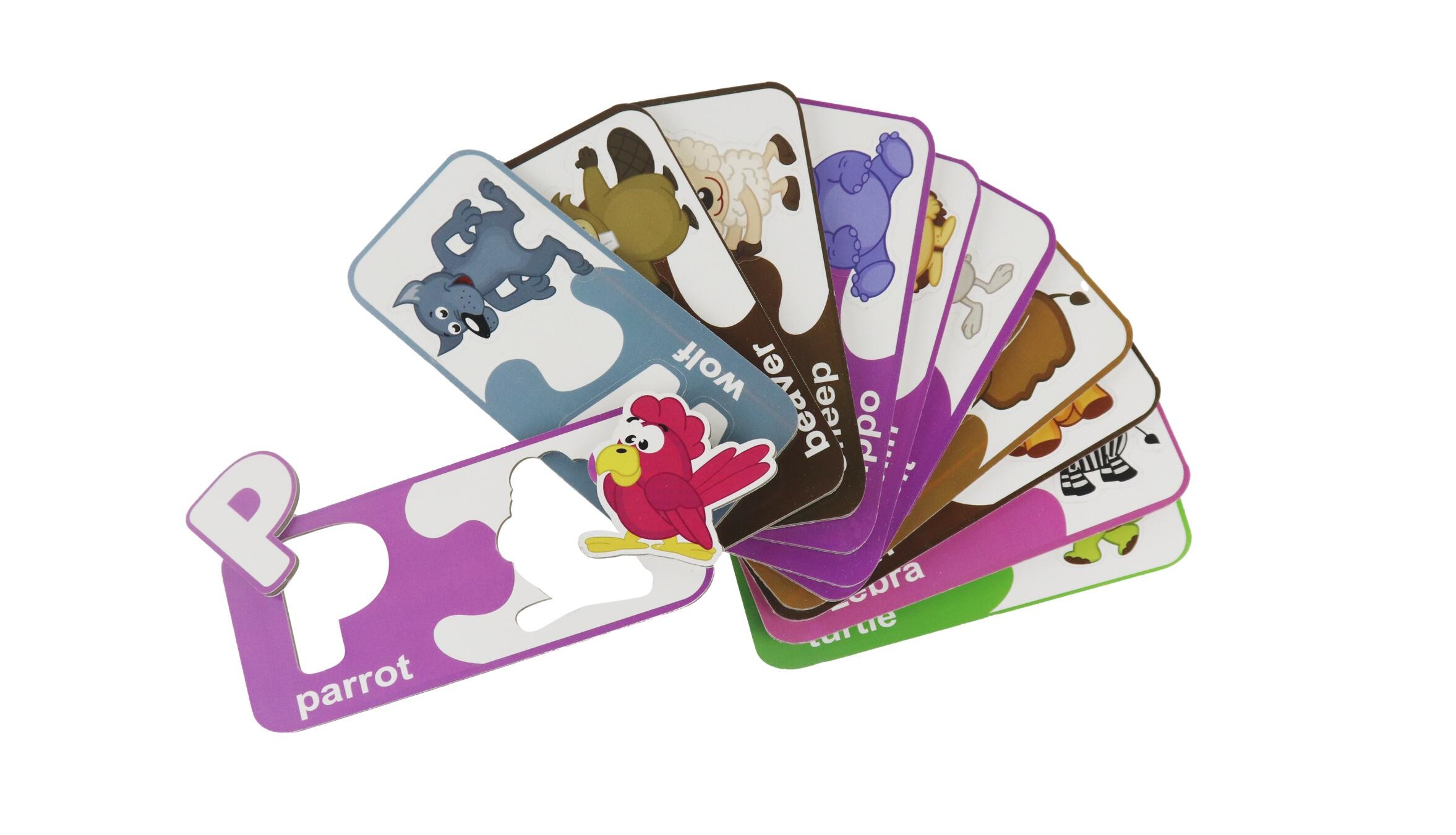 Eco Kids Educational Paper Jigsaw Puzzle Animal Alphabet abc Matching Cards For 3+ Year Olds