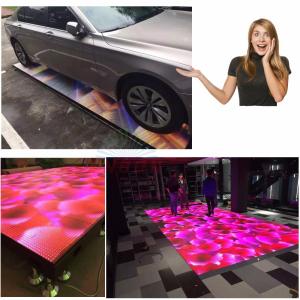 China Interactive 5V 60A SMD Led Light Up Dance Floor 1920HZ Full Color Vivid Video wholesale