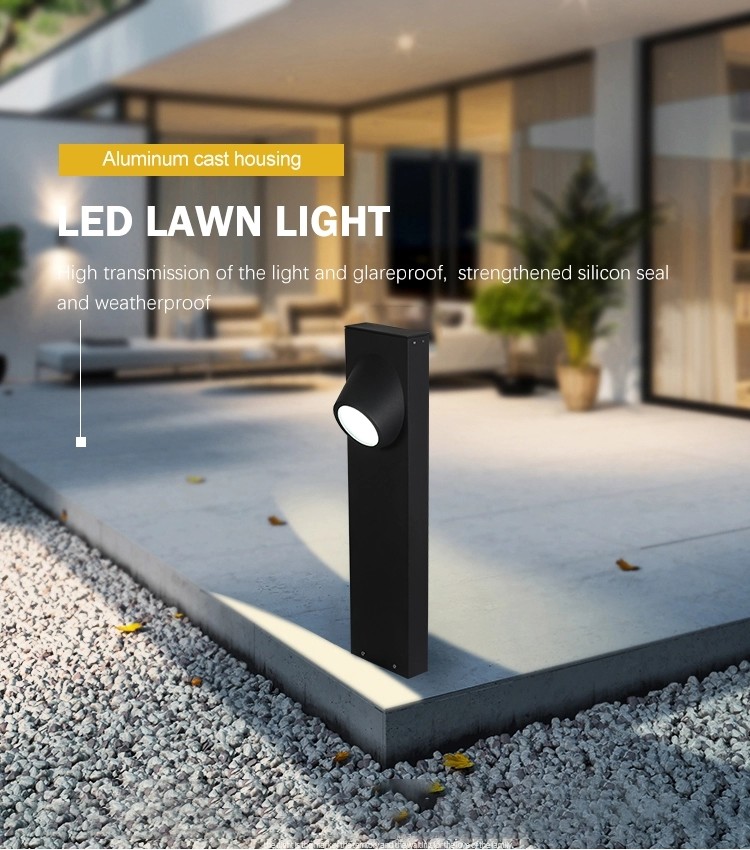 Durable Outdoor Lawn Lights Cast Aluminum Housing 8W -20℃~50℃ Working Temperature