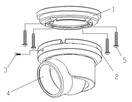 1.3MP Vehicle Security Camera System AHD Dome Camera Car Mounted