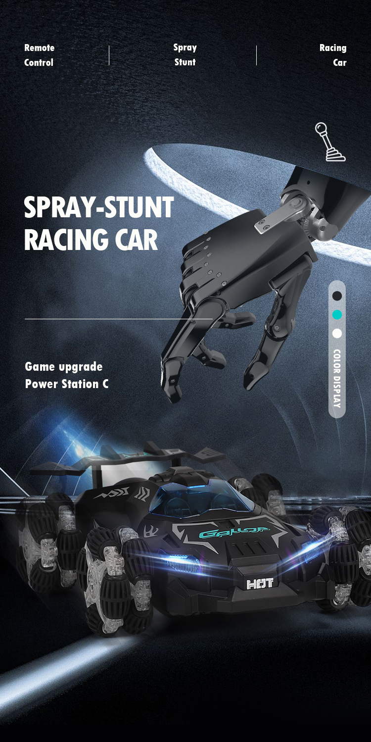 Other RC Drift Racing Stunt Spray Remote Control Car Simulation Model Car Children's Off-Road Electric Toy Car