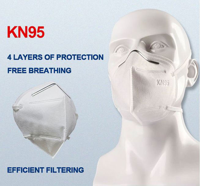 Foldable Portable Earloop Face Masks 3 Ply Headband Non Woven Dust Mask