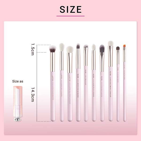 Eco Friendly Soft Dense Eye Makeup Brush Set Jessup Eyeshadow Brushes