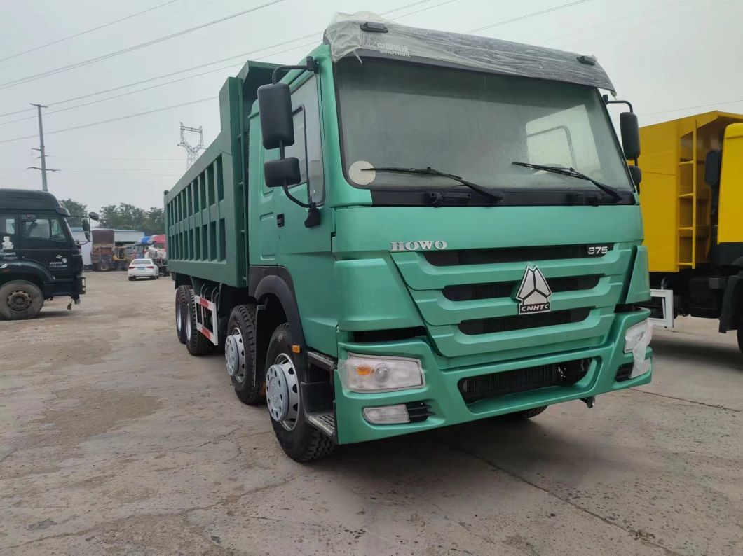 High Horsepower 375HP Sinotruk HOWO 8*4 Dump Truck Secondhand Truck