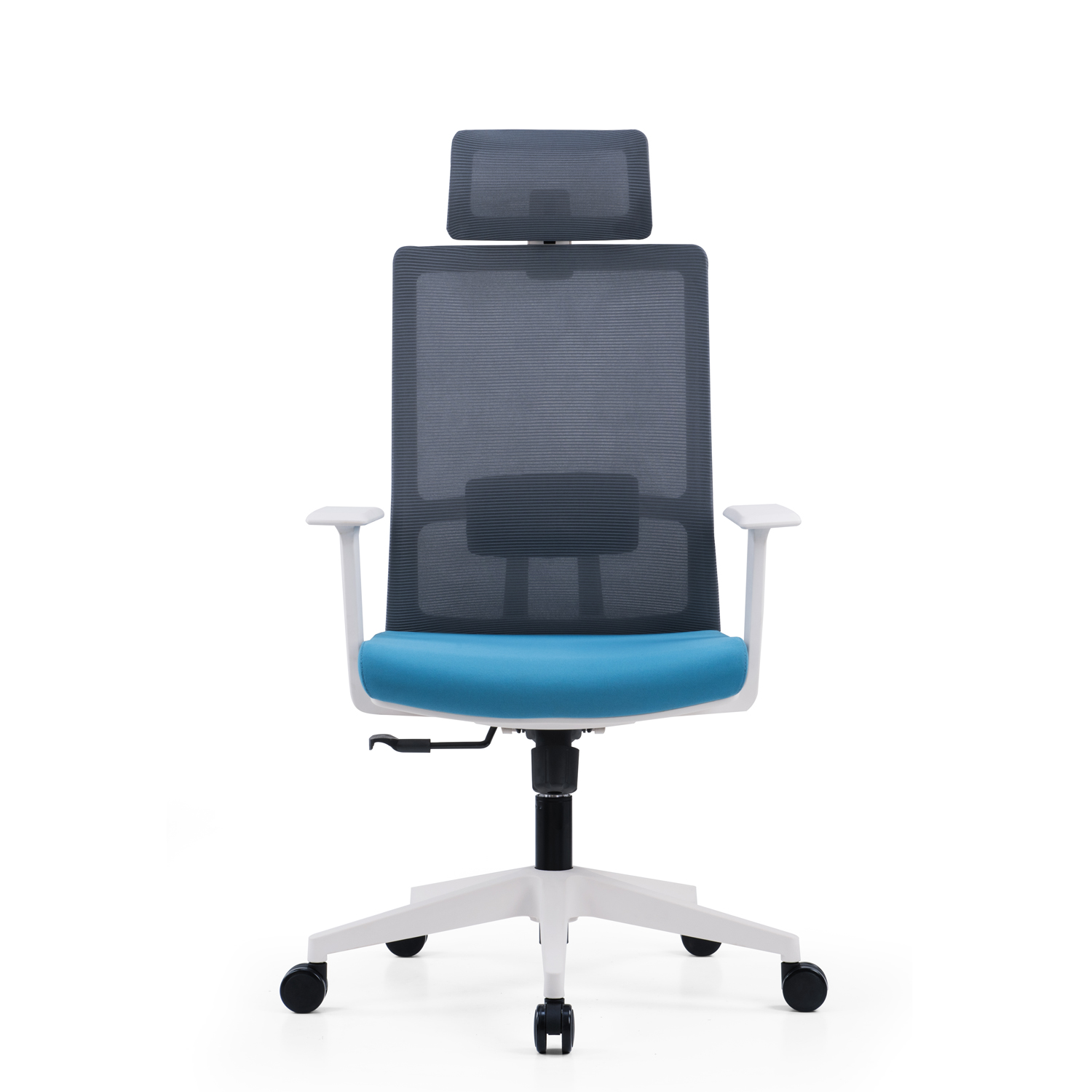 Executive Chair with Headrest White Office Furniture 580*640*1150-1250mm OEM Accepted