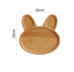 Beech Oak Walnut Breakfast Wooden Serving Plates Cute Shaped For Children