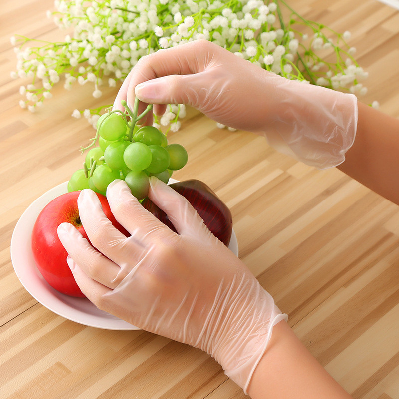 Antibacterial Disposable Protective Gloves Safety Pvc Gloves Breathable