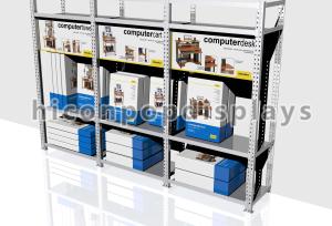 China Heavy Duty Retail Gondola Shelving Units Flooring For Computer Desk wholesale