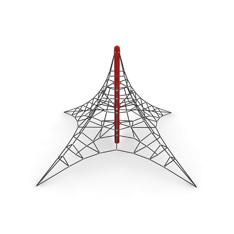 Pyramids Triangle Playground Climbing Net Lunar Shape For Kids