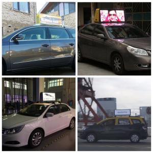 China Outdoor 12V Taxi Led Screen High Resolution 1R1G1B Aluminum Frame wholesale