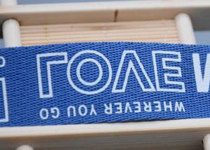 China Polyester Webbing Anti Slip Elastic Band With White Custom Silicone Logo wholesale