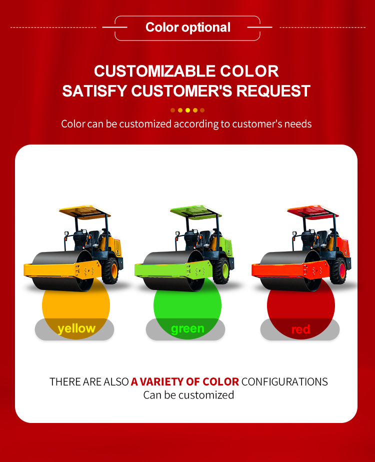 Food Beverage Shops 3.5ton 6 Ton Hydraulic Vibratory Road Roller for Construction Machine