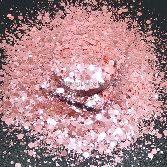 Polyester Bright Rainbow Candy Sparkle Mixes Shapes Chunky Glitter Confetti Customized for Your Requirements