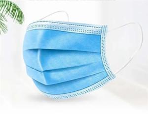China Three Layers Medical Protective Mask , Blue Disposable Medical Face Mask wholesale