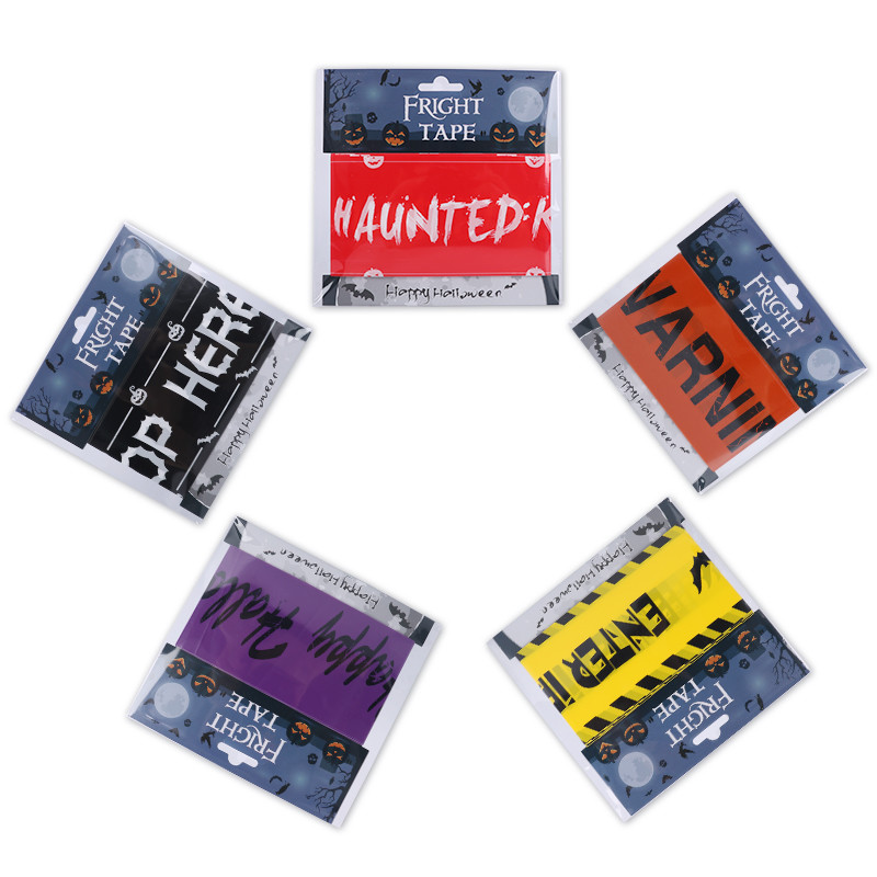 Trick And Treat On Halloween Barricade Caution Tape 3inch 1000ft