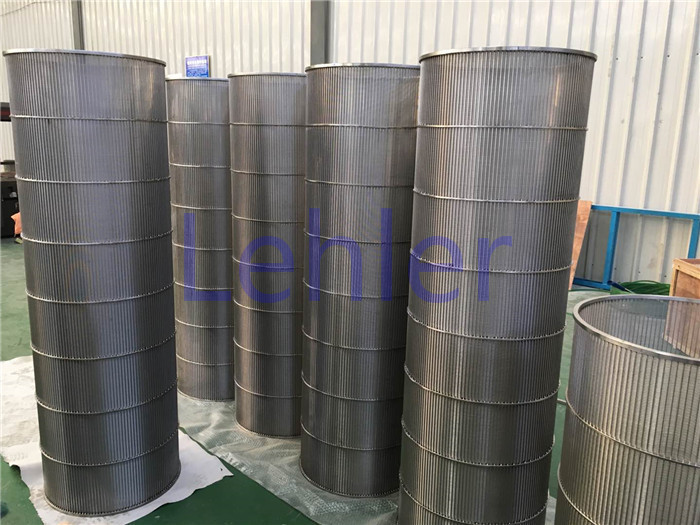 250 Micron Wedge Wire Screen Filter , Vertical V Filter Non - Clogging