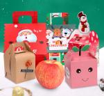 Eco Friendly Christmas gift CMYK Candy Packaging Box With Handle