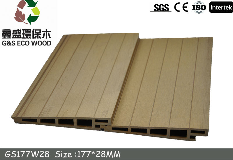 117 X 14MM Graphic WPC Wall Panel Wpc Outdoor Wall Cladding