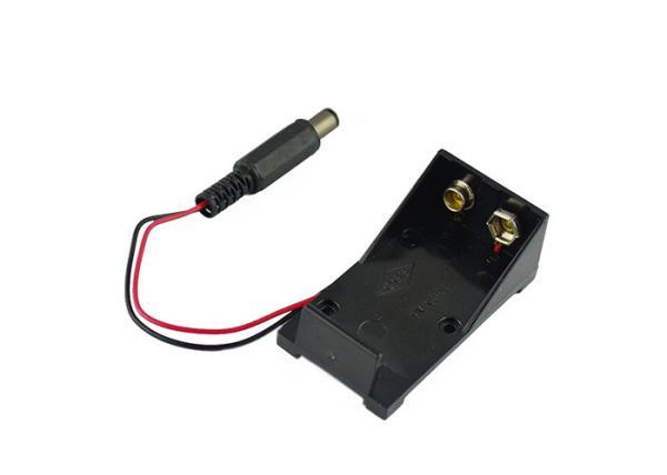 Quality DC 9V Battery Box Holder With DC Plug Electronic Components for sale